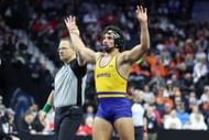 AJ Ferrari at 2025 NCAA Division I Men's Wrestling Championship - Source: Getty